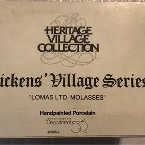 Dept 56 HERITAGE VILLAGE 1993 Lomas Ltd. Molasses #58086 MINT!